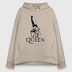 Женское худи оверсайз Queen: Rock You