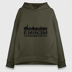Женское худи оверсайз Eminem: Live from NY