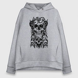 Женское худи оверсайз Slayer Skulls