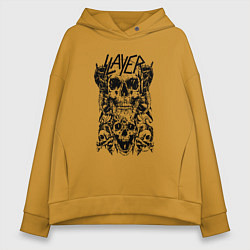 Женское худи оверсайз Slayer Skulls