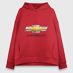 Женское худи оверсайз Chevrolet логотип