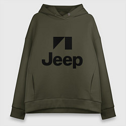 Женское худи оверсайз Jeep logo