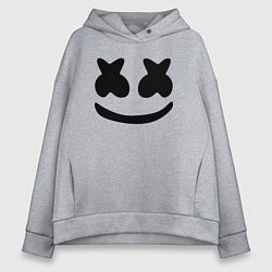 Толстовка оверсайз женская Marshmello, цвет: меланж