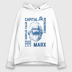 Женское худи оверсайз Marx: Capital