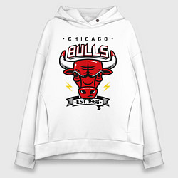 Женское худи оверсайз Chicago Bulls est. 1966