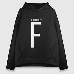 Толстовка оверсайз женская Rickey F, цвет: черный