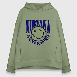 Женское худи оверсайз Nevermind Nirvana