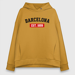 Женское худи оверсайз FC Barcelona Est. 1899