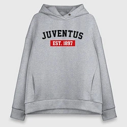 Женское худи оверсайз FC Juventus Est. 1897