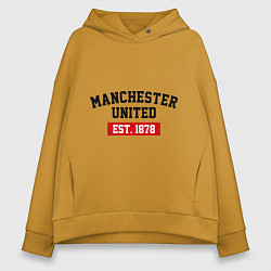 Женское худи оверсайз FC Manchester United Est. 1878