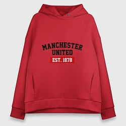 Женское худи оверсайз FC Manchester United Est. 1878