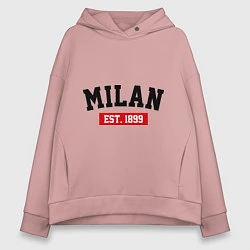 Женское худи оверсайз FC Milan Est. 1899