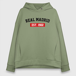 Женское худи оверсайз FC Real Madrid Est. 1902