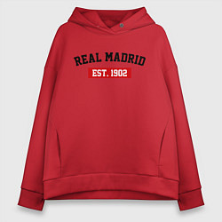 Женское худи оверсайз FC Real Madrid Est. 1902