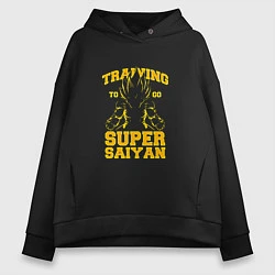 Женское худи оверсайз Super Saiyan Training