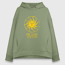 Толстовка оверсайз женская Praise The Sun, цвет: авокадо