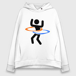 Женское худи оверсайз Portal Рoops