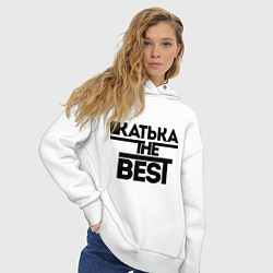 Толстовка оверсайз женская Катька the best, цвет: белый — фото 2