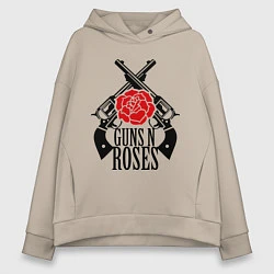 Женское худи оверсайз Guns n Roses: guns