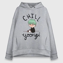 Женское худи оверсайз Chill Yoongi