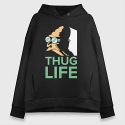 Женское худи оверсайз Zoidberg: Thug Life