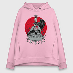 Женское худи оверсайз Ворон