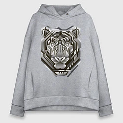 Женское худи оверсайз Geometric tiger