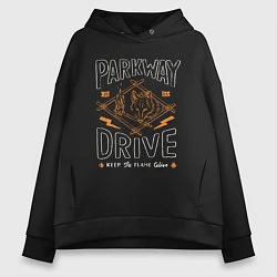 Женское худи оверсайз Parkway Drive: Keep the flame alive