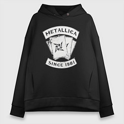 Женское худи оверсайз Metallica Since 1981