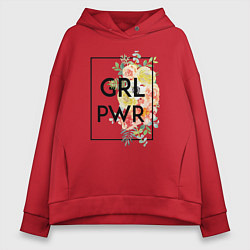 Женское худи оверсайз GRL PWR