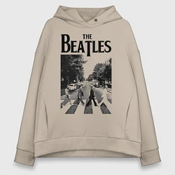 Женское худи оверсайз The Beatles: Mono Abbey Road