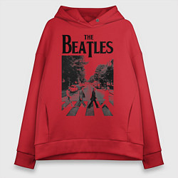 Женское худи оверсайз The Beatles: Mono Abbey Road