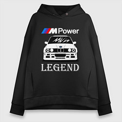 Женское худи оверсайз BMW M Power: Legend