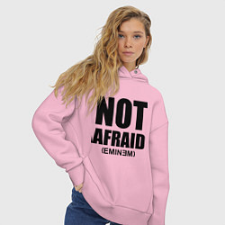 Толстовка оверсайз женская Not Afraid, цвет: светло-розовый — фото 2