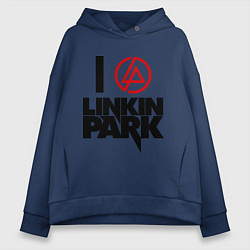 Женское худи оверсайз I love Linkin Park