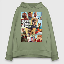 Женское худи оверсайз GTA 5: Stories