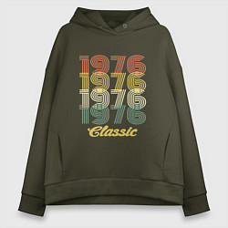 Толстовка оверсайз женская 1976 Classic, цвет: хаки