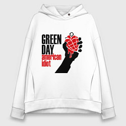 Женское худи оверсайз Green Day: American idiot