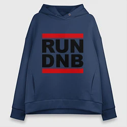 Женское худи оверсайз RUN DNB