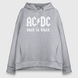 Женское худи оверсайз ACDC BACK IN BLACK