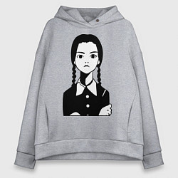 Женское худи оверсайз Wednesday Addams