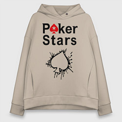 Женское худи оверсайз Poker Stars