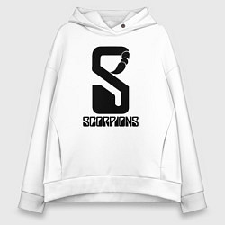 Женское худи оверсайз Scorpions logo