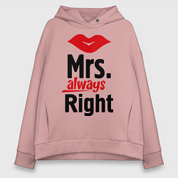 Женское худи оверсайз Mrs. always right