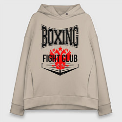 Женское худи оверсайз Boxing fight club Russia