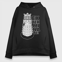 Женское худи оверсайз Доктор Кто, Далеки