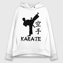 Толстовка оверсайз женская Karate craftsmanship, цвет: белый