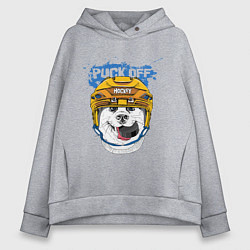 Женское худи оверсайз Hockey Dog