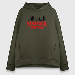 Женское худи оверсайз STRANGER THINGS