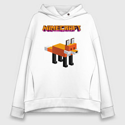 Женское худи оверсайз Minecraft - лиса